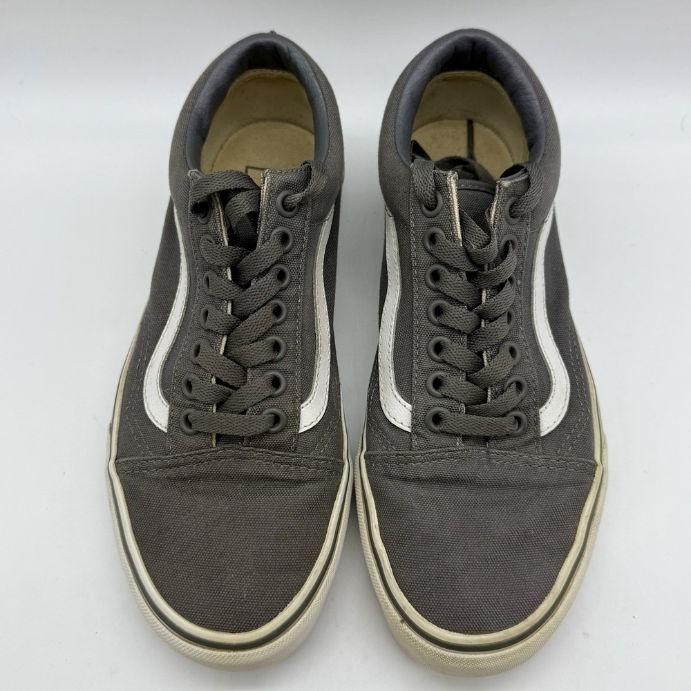 VANS Old‎ Skool Low Top Canvas Skate Shoes Mens 6.5 Womens 8 Gray 721278